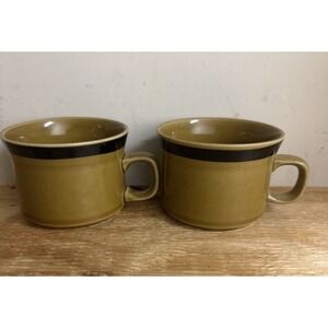 Vintage Designers collection Stoneware Honey Coffee Cups - Set Of 2